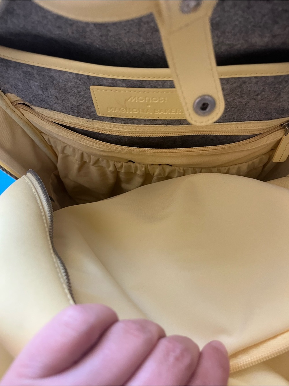 Monos Yellow Backpack with Accessory Pouch - Picture 2 of 4